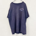 00s　ROLLING THUNDER　半袖プリントTシャツ　NUSCAR　フェード　アーチプリント　ヴィンテージ　紺　ネイビー