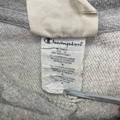 Champion　チャンピオン　リバースウィーブ　スウェットパーカー/フーディー　刺繡ロゴ　霜降りグレー　Mサイズ