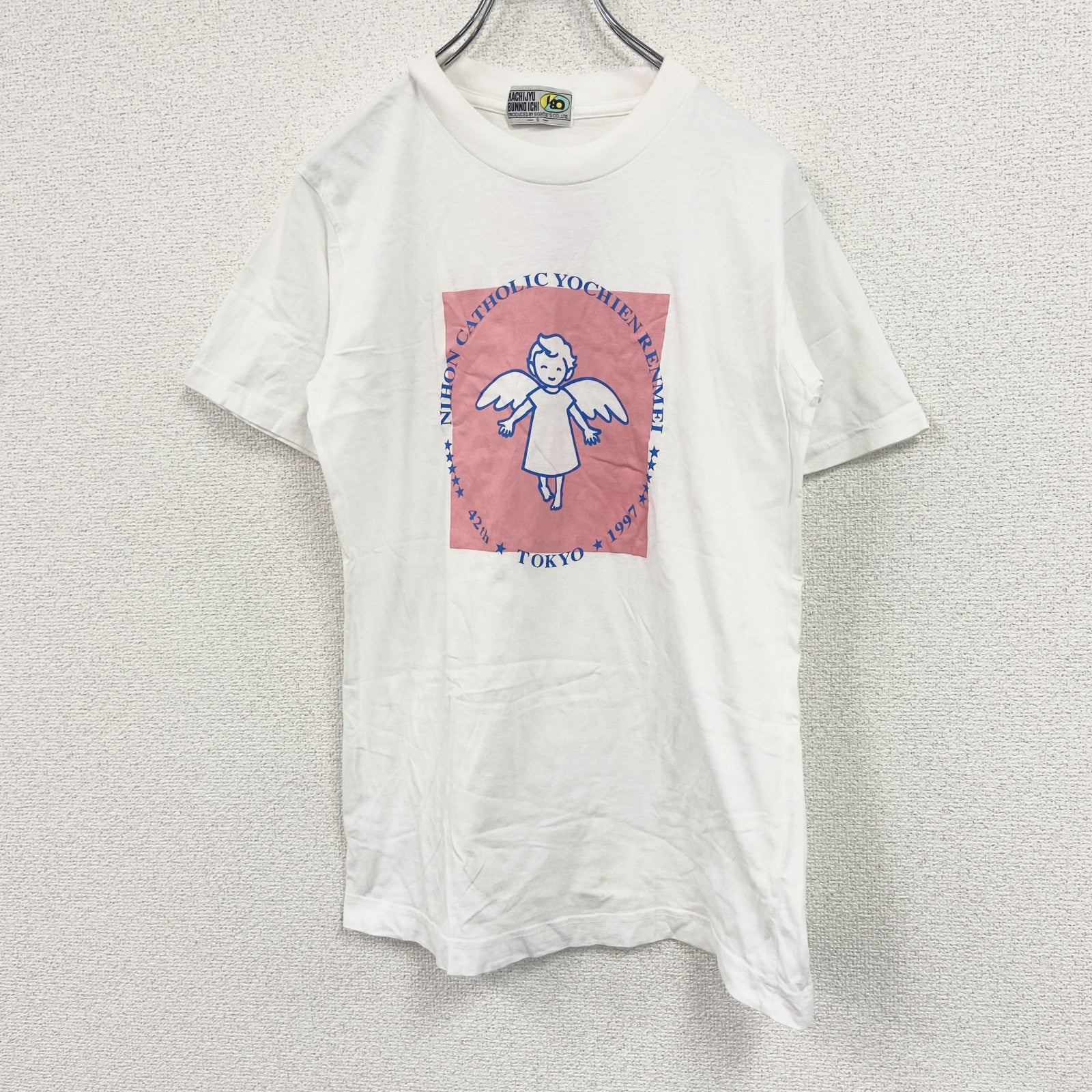 HACHIJYUBUNNO ICHI　半袖プリントTシャツ　白　ホワイト　Sサイズ
