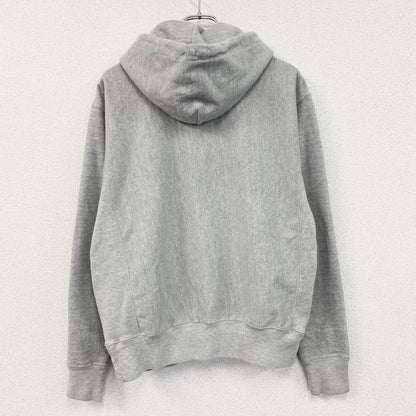 Champion　チャンピオン　リバースウィーブ　スウェットパーカー/フーディー　刺繡ロゴ　霜降りグレー　Mサイズ