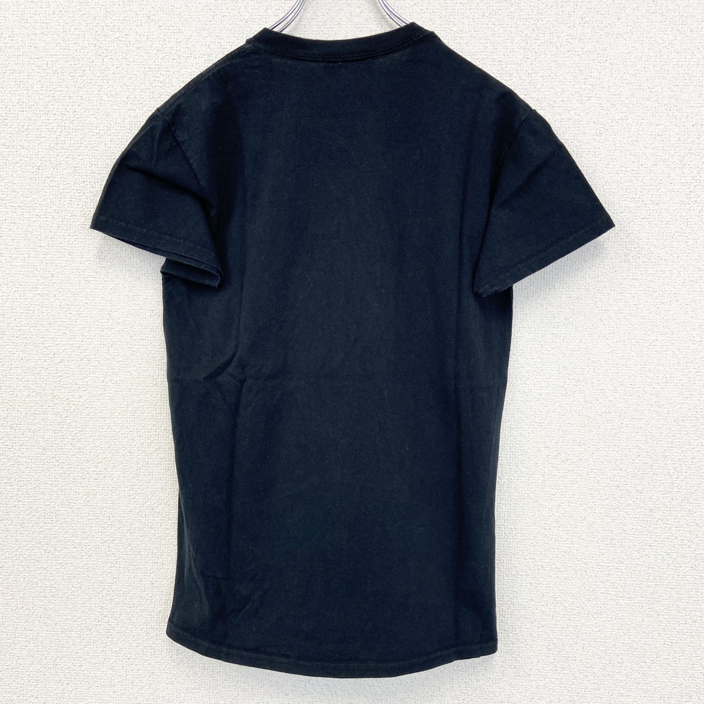 古着 used　BLOOD BROTHER　半袖プリントTシャツ　宇宙　クルーネック　カジュアルデザイン　黒　レトロ　Mサイズ