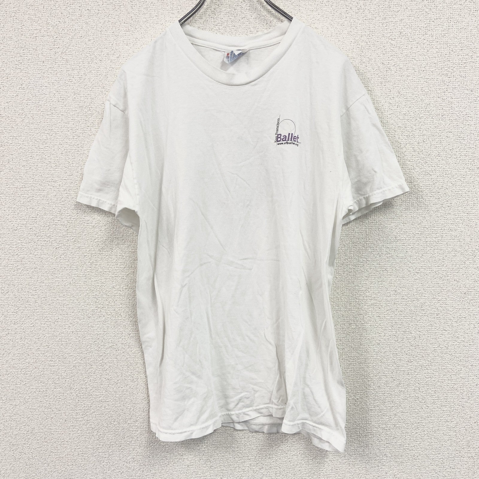 Hanes　ヘインズ　半袖プリントTシャツ　白　ホワイト　Mサイズ