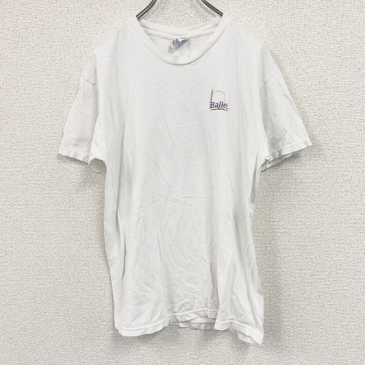 Hanes　ヘインズ　半袖プリントTシャツ　白　ホワイト　Mサイズ