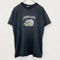 古着 used　FRUIT OF THE LOOM　半袖プリントTシャツ　象　クルーネック　シティーボーイ　黒　レトロ　Sサイズ
