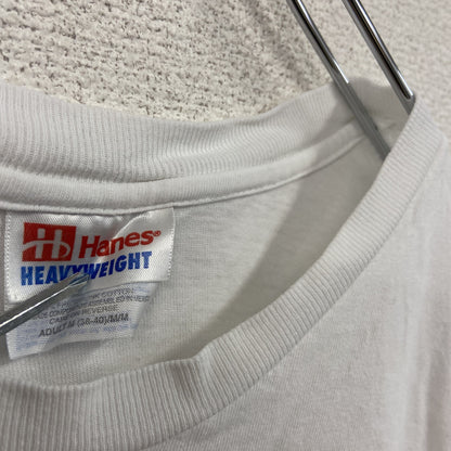 Hanes　ヘインズ　半袖プリントTシャツ　白　ホワイト　Mサイズ