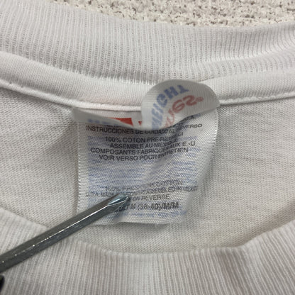 Hanes　ヘインズ　半袖プリントTシャツ　白　ホワイト　Mサイズ