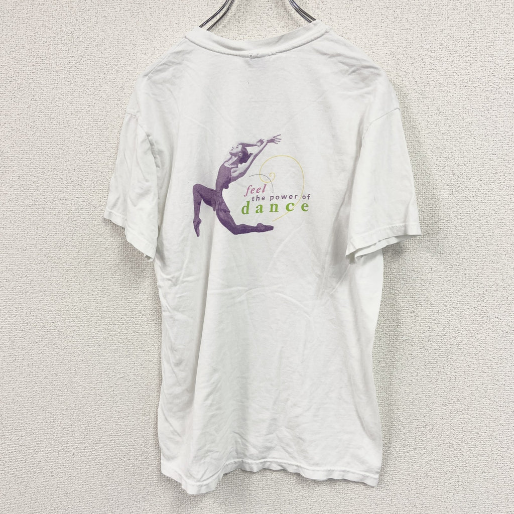 Hanes　ヘインズ　半袖プリントTシャツ　白　ホワイト　Mサイズ