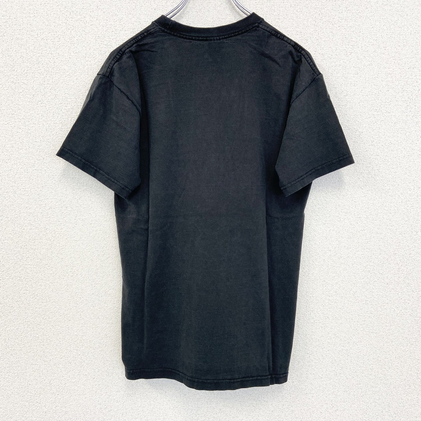 古着 used　FRUIT OF THE LOOM　半袖プリントTシャツ　象　クルーネック　シティーボーイ　黒　レトロ　Sサイズ