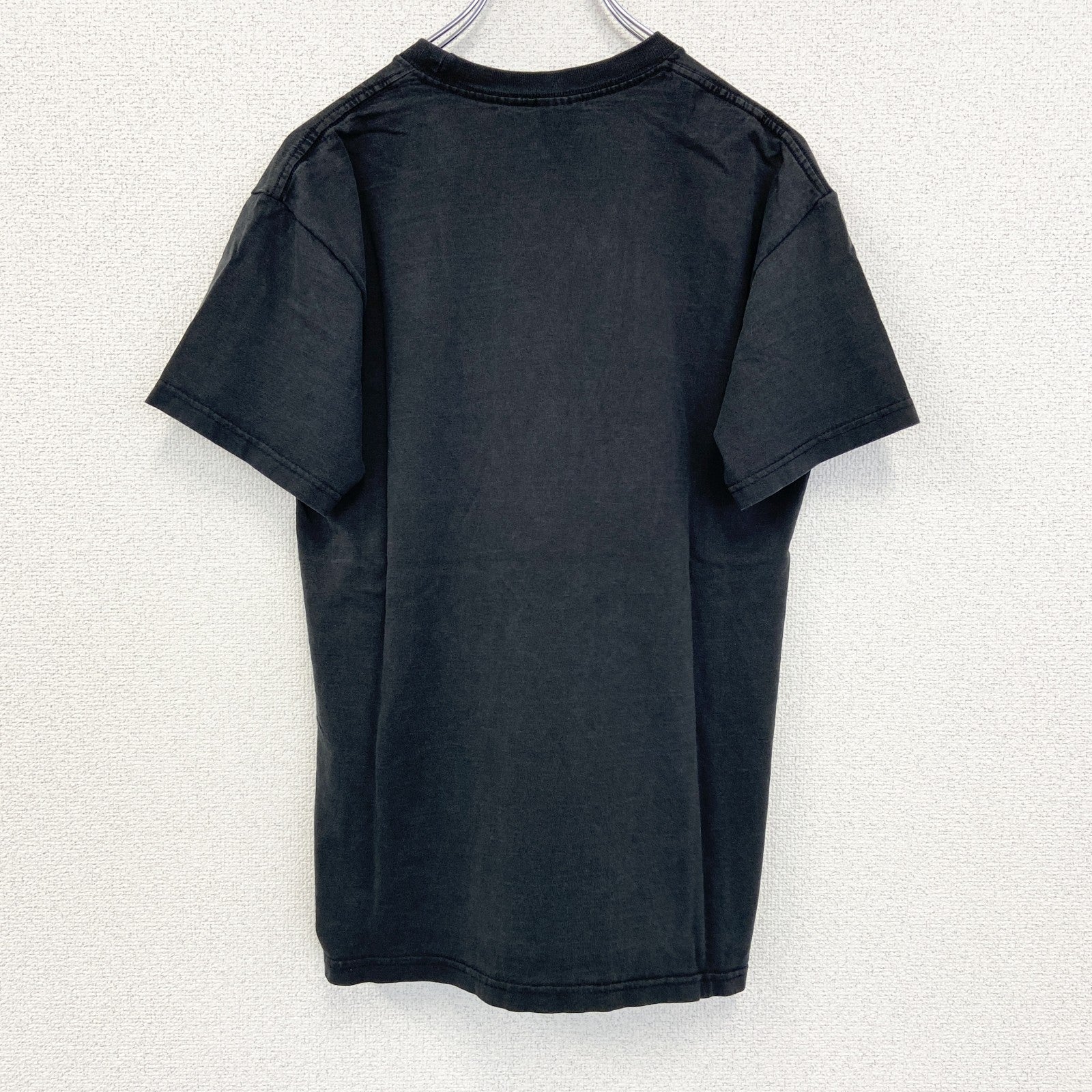 古着 used　FRUIT OF THE LOOM　半袖プリントTシャツ　象　クルーネック　シティーボーイ　黒　レトロ　Sサイズ