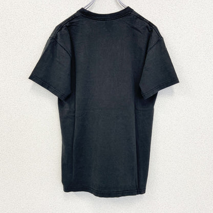 古着 used　FRUIT OF THE LOOM　半袖プリントTシャツ　象　クルーネック　シティーボーイ　黒　レトロ　Sサイズ