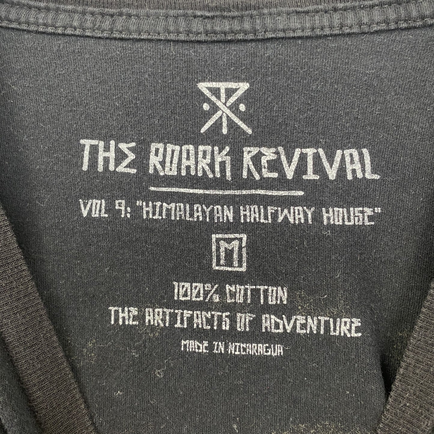 古着 used　ROARK RIVIVAL　ロアーク　半袖プリントTシャツ　ヒョウ　アニマル　動物　黒　ブラック　Mサイズ