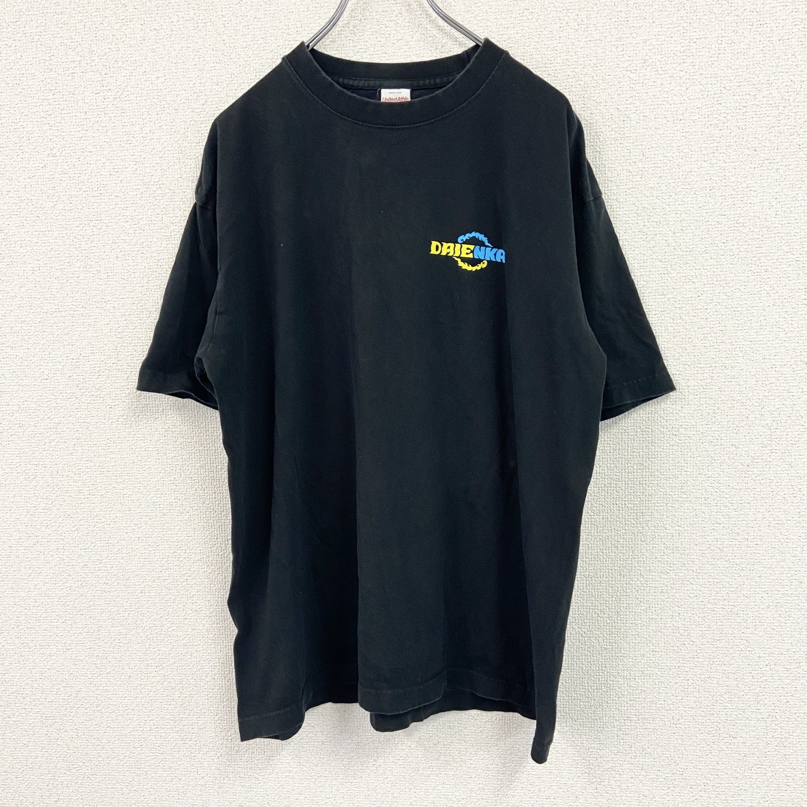 United Athle　ユナイテッドアスレ　半袖お笑いフェスプリントTシャツ　ダイエンカイ　芸人　黒　ブラック　XLサイズ