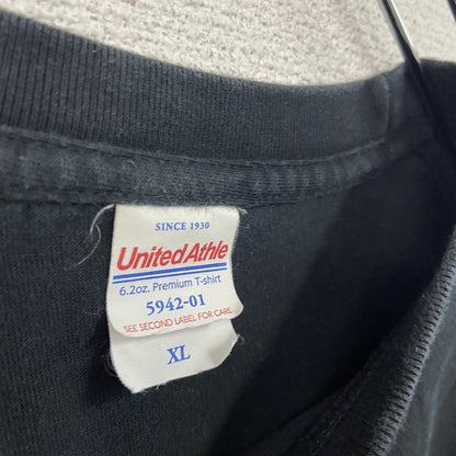 United Athle　ユナイテッドアスレ　半袖お笑いフェスプリントTシャツ　ダイエンカイ　芸人　黒　ブラック　XLサイズ
