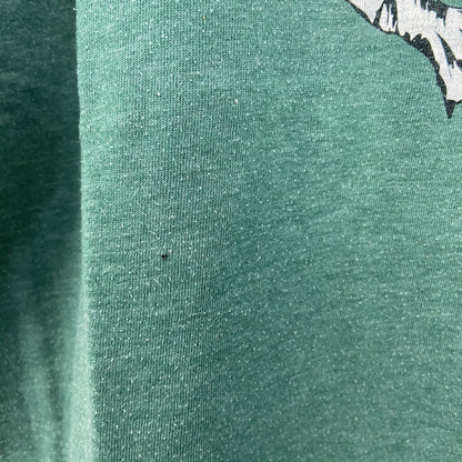 古着 used　riedaill　半袖プリントTシャツ　ビーバー　クルーネック　カジュアル　シティーボーイ　緑　レトロ　Sサイズ