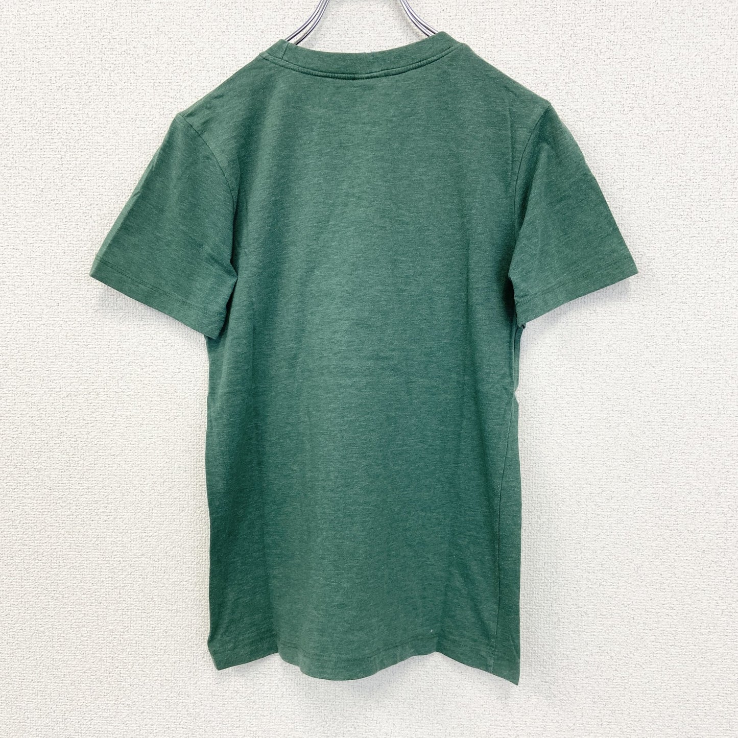 古着 used　riedaill　半袖プリントTシャツ　ビーバー　クルーネック　カジュアル　シティーボーイ　緑　レトロ　Sサイズ