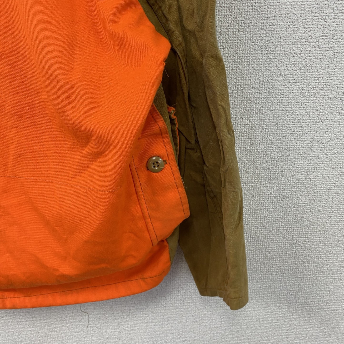70s～　SAFTBAK　サフㇳバック　ハンティングジャケット　ダブルジップ　ヴィンテージ　茶色　ブラウン　オレンジ