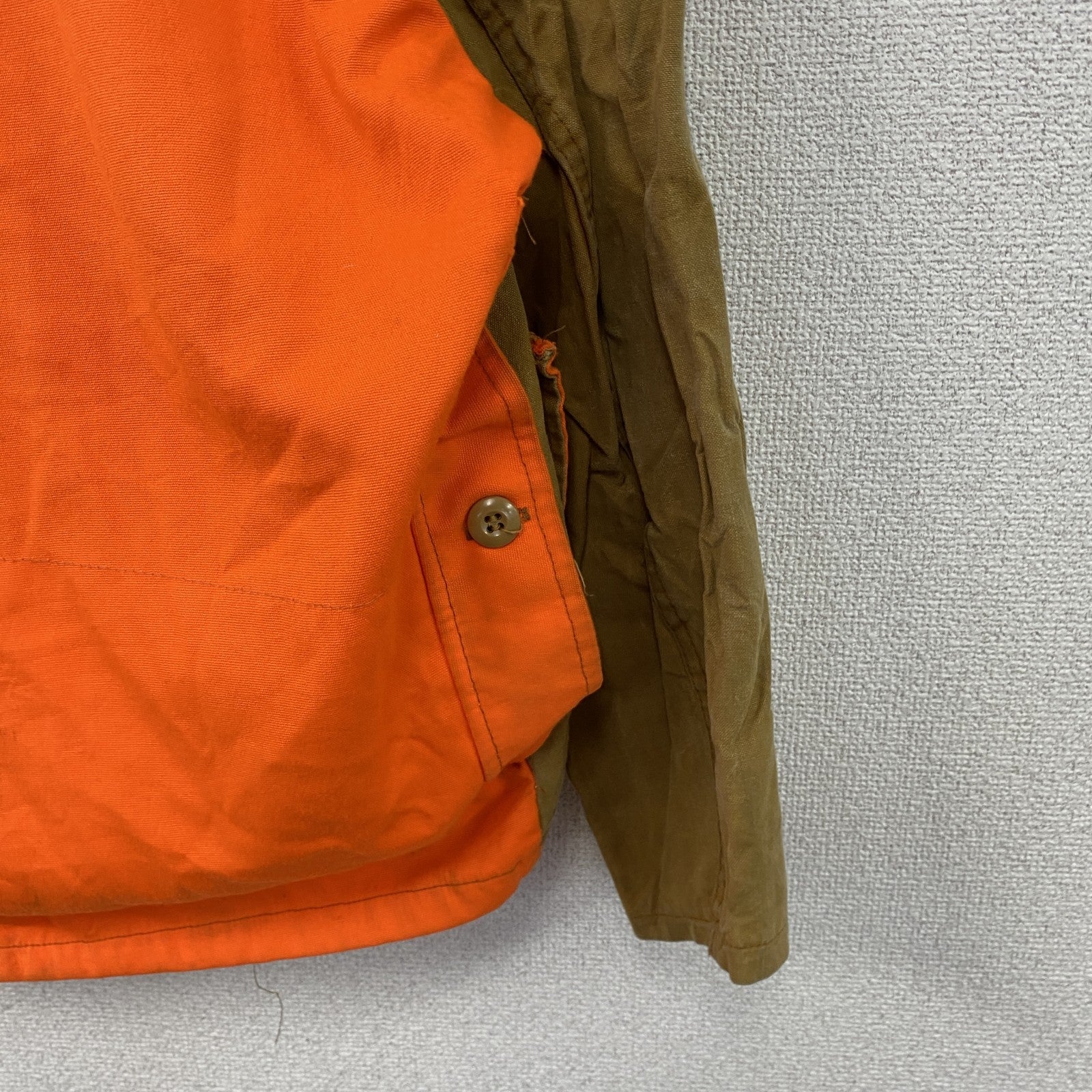 70s～　SAFTBAK　サフㇳバック　ハンティングジャケット　ダブルジップ　ヴィンテージ　茶色　ブラウン　オレンジ