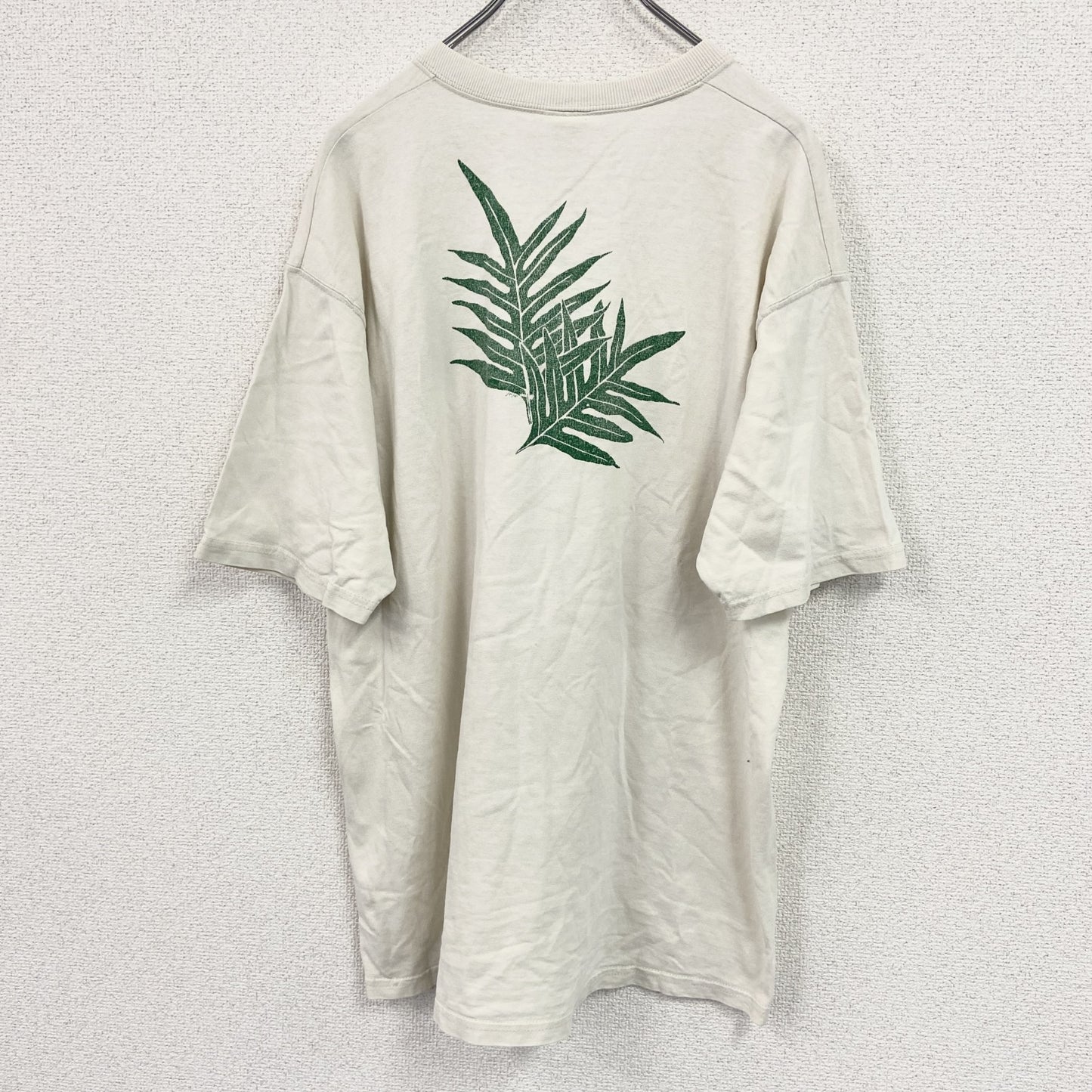 FRUIT OF THE LOOM　フルーツオブザルーム　半袖プリントTシャツ　ベージュ　Lサイズ