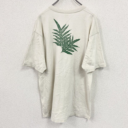 FRUIT OF THE LOOM　フルーツオブザルーム　半袖プリントTシャツ　ベージュ　Lサイズ
