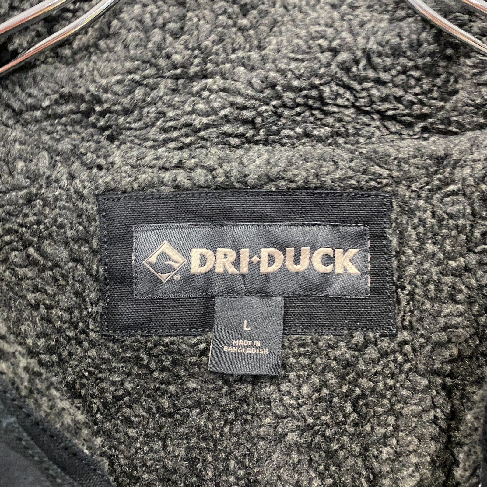 DRI-DUCK　ドライダック　フルジップダックジャケット　裏ボア　黒　ブラック　Lサイズ