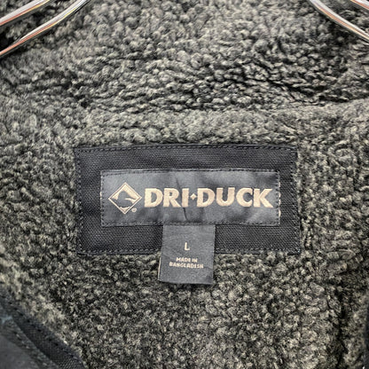 DRI-DUCK　ドライダック　フルジップダックジャケット　裏ボア　黒　ブラック　Lサイズ