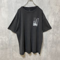 Hanes　ヘインズ　半袖プリントTシャツ　星条旗　両面プリント　クルーネック　黒　ブラック　XLサイズ