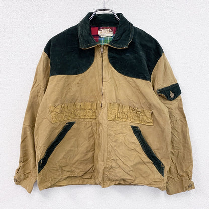 ～70s　American Filed　ハンティングジャケット　TALONジップ　ヴィンテージ　ベージュ　44サイズ