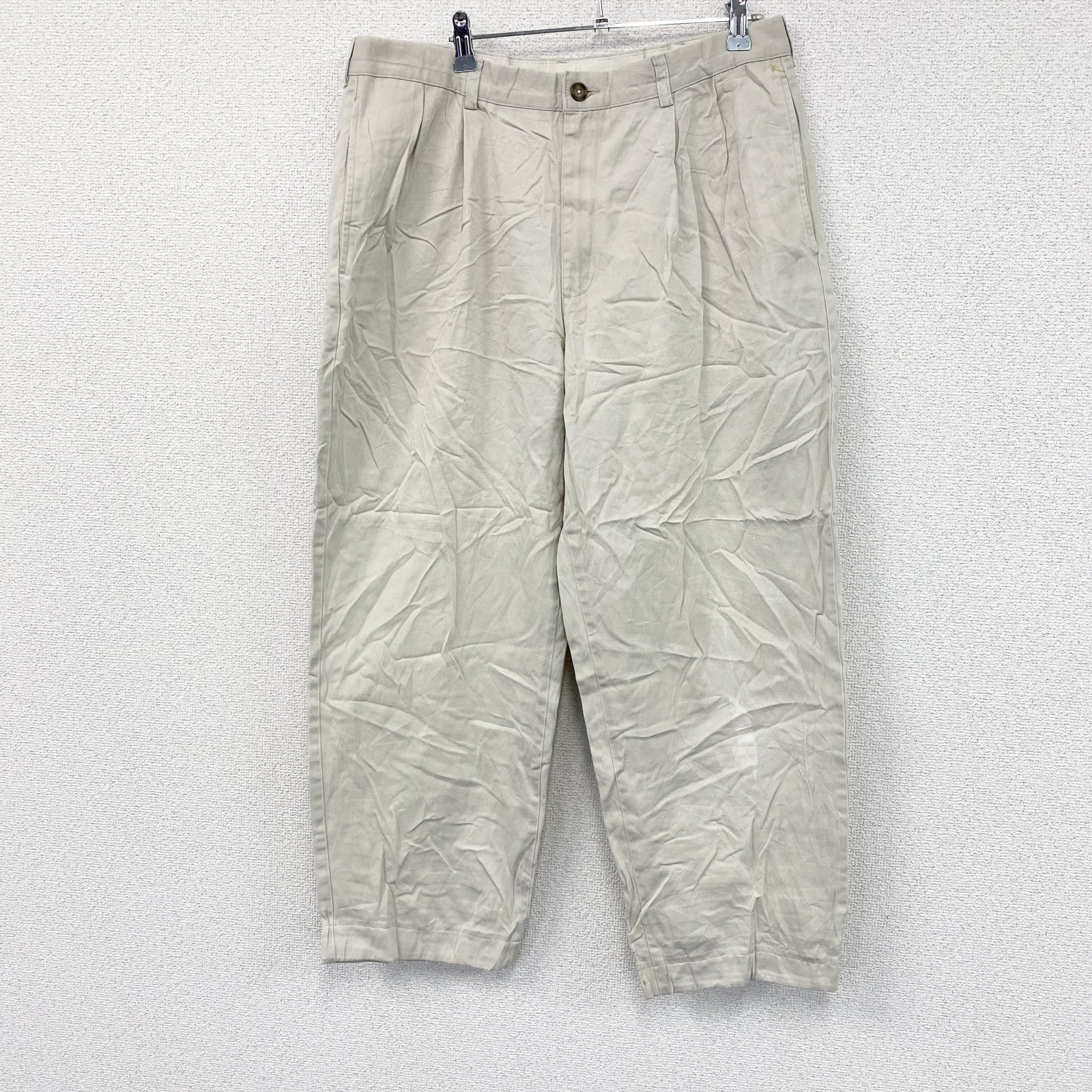 L.L.Bean　エルエルビーン　チノパンツ　ビッグシルエット　ホワイト　ベージュ　W36サイズ