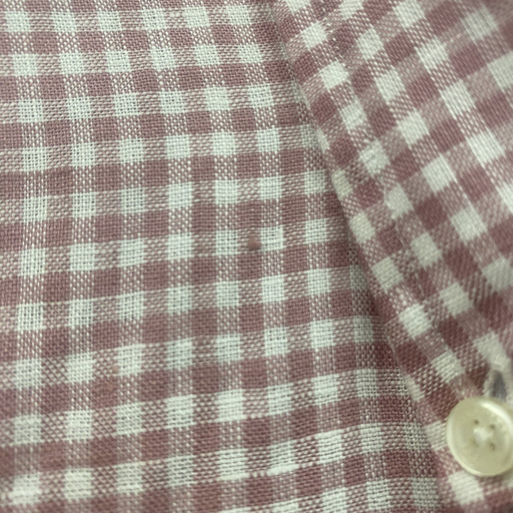 Brooks Brothers　ブルックスブラザーズ　長袖ボタンダウンシャツ　ギンガムチェック柄　ピンク　Lサイズ