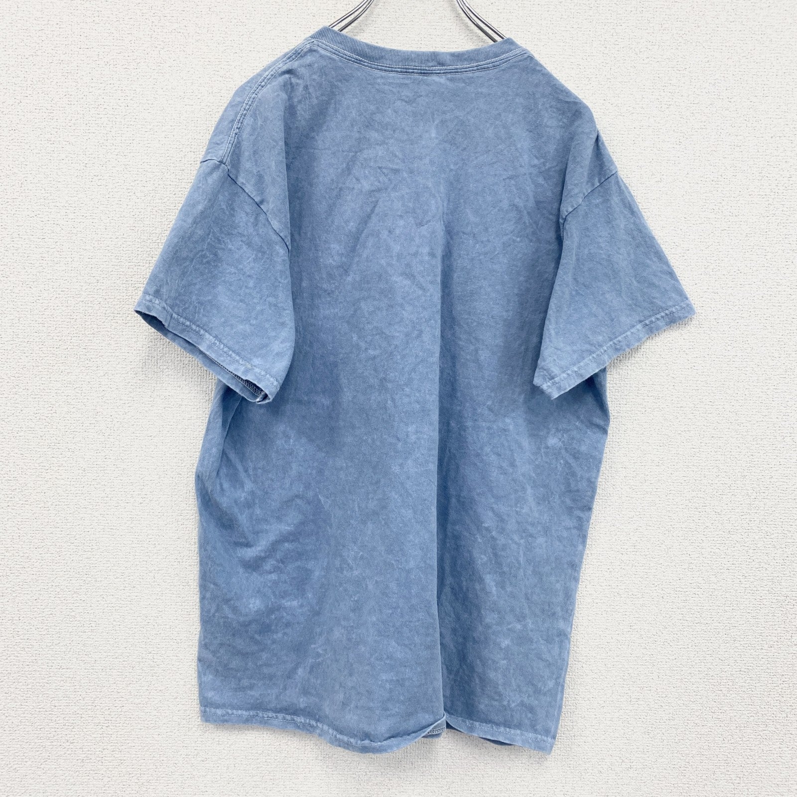 PLAYBOY　プレイボーイ　半袖プリントTシャツ　水色　ライトブルー　Lサイズ