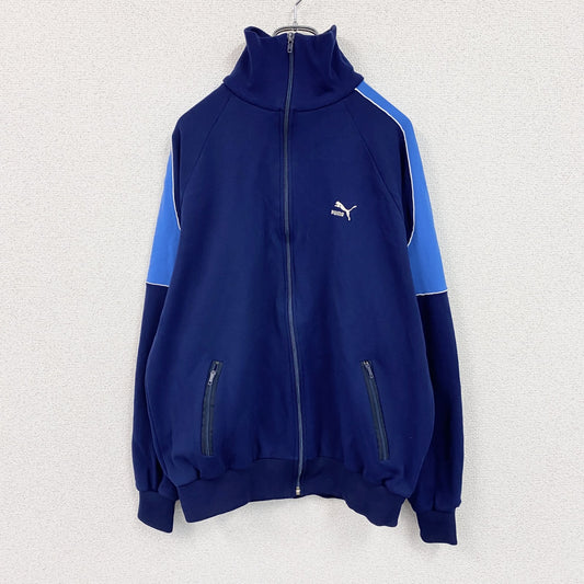 80s　PUMA　プーマ　トラックジャケット/ジャージ　ヴィンテージ　紺　ネイビー　7サイズ