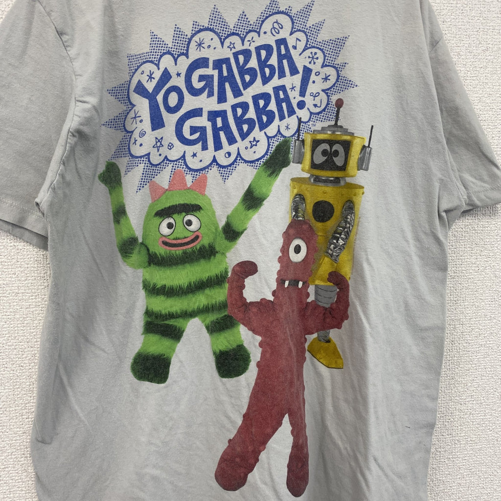 MF　YO GABBA GABBA　半袖プリントTシャツ　灰色　グレー　Lサイズ