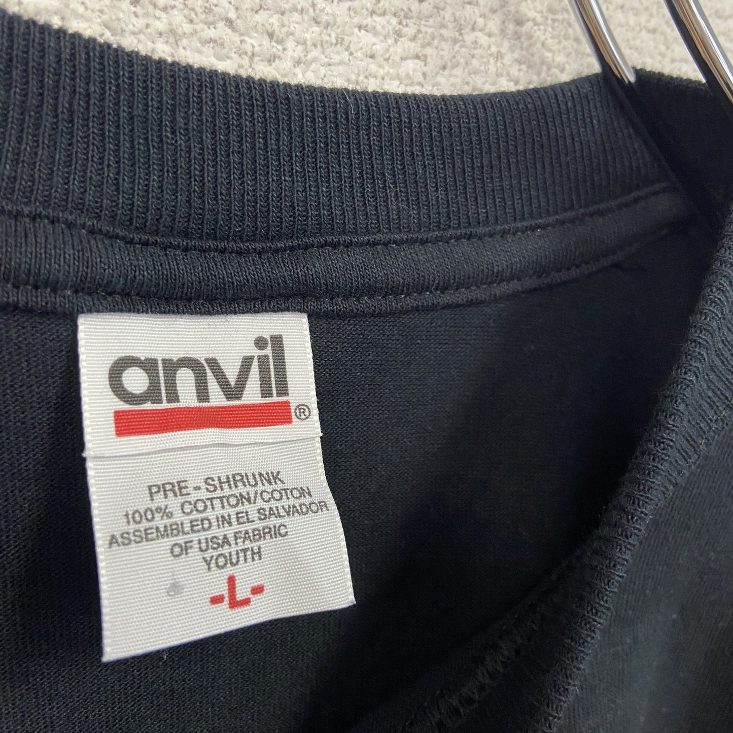 Anvil　アンビル　半袖プリントTシャツ　黒　ブラック　Lサイズ