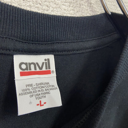 Anvil　アンビル　半袖プリントTシャツ　黒　ブラック　Lサイズ