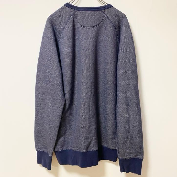 古着 used　Levi’s リーバイス　長袖スウェット　トレーナー　クルーネック　ブルー　シンプル　XLサイズ