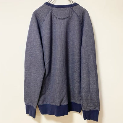 古着 used　Levi’s リーバイス　長袖スウェット　トレーナー　クルーネック　ブルー　シンプル　XLサイズ
