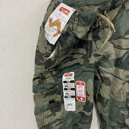 Wrangler　ラングラー　カーゴパンツ　イージーパンツ　迷彩柄　カモフラ　デッドストック　カーキ　16サイズ