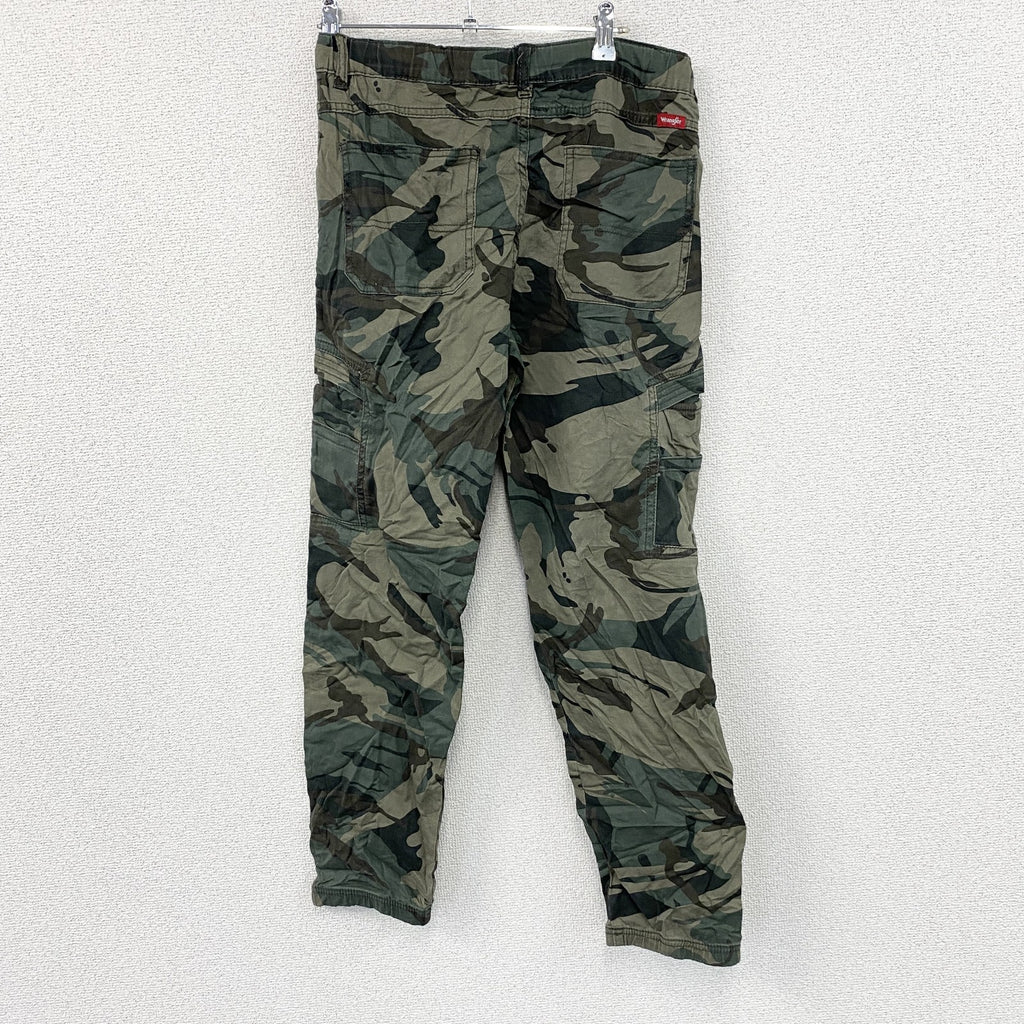 Wrangler　ラングラー　カーゴパンツ　イージーパンツ　迷彩柄　カモフラ　デッドストック　カーキ　16サイズ
