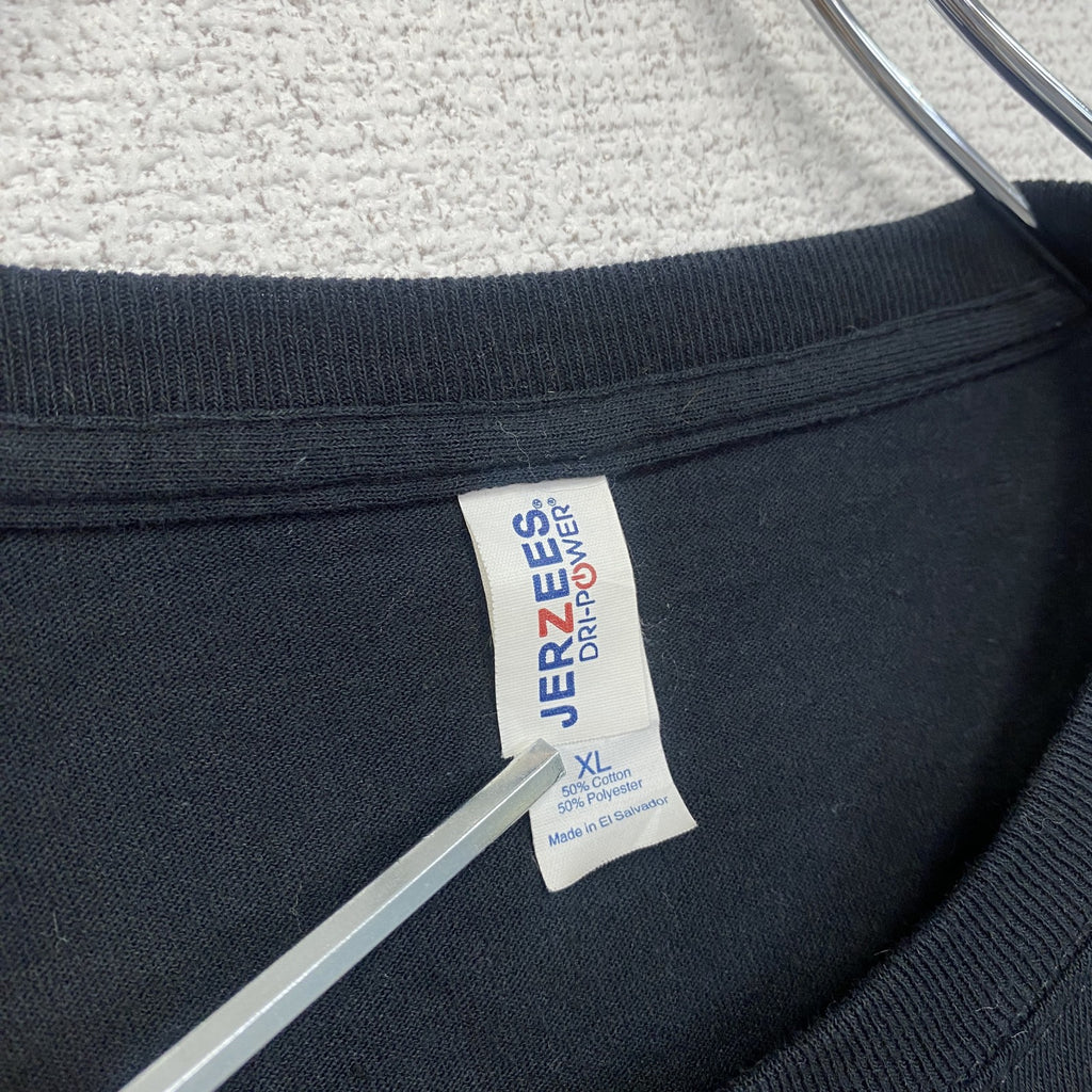 JERZEES　ジャージーズ　SUBWAY　サブウェイ　半袖プリントTシャツ　黒　ブラック　XLサイズ