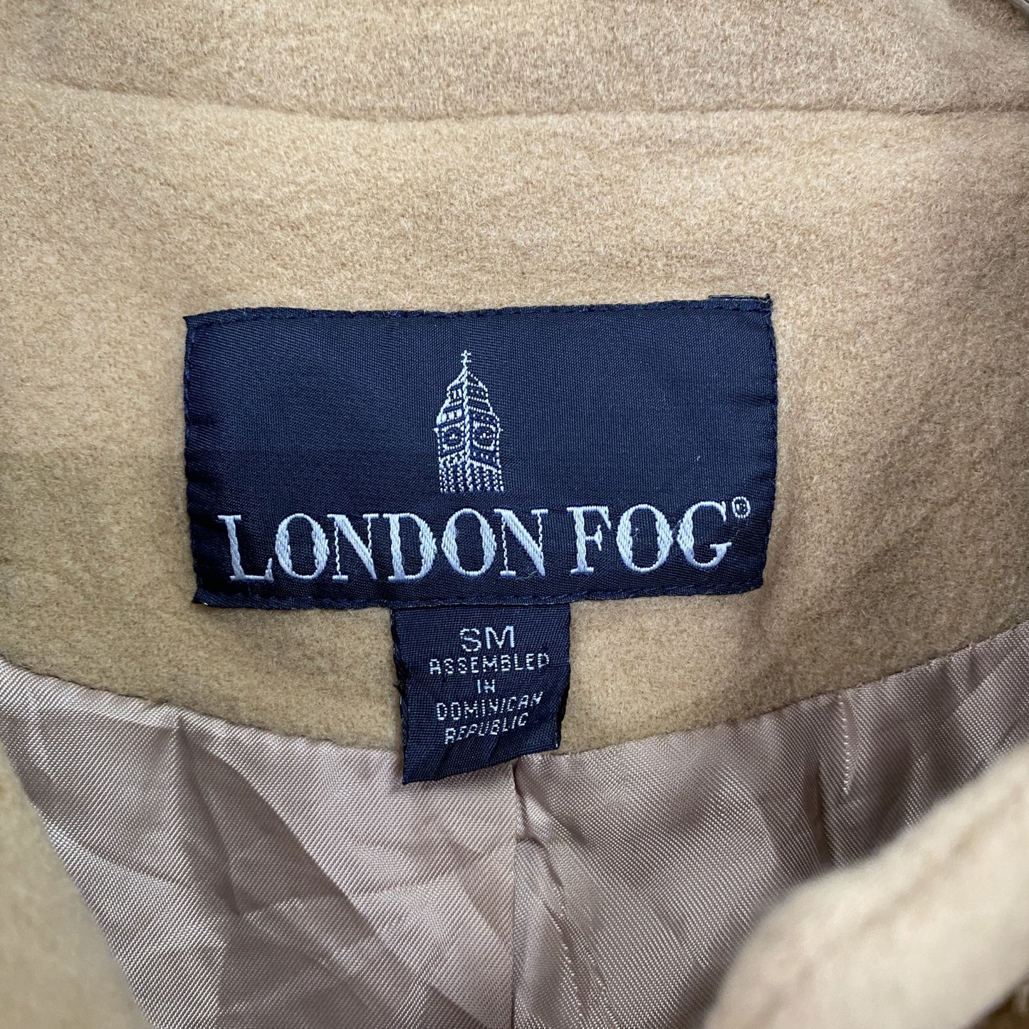 LONDON FOG　ロンドンフォグ　ウールコート　キャメル　SMサイズ