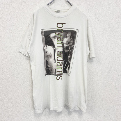 古着 used　BG　半袖ライブTシャツ　ブライアン アダムス　on a day like today　90s　白　XLサイズ