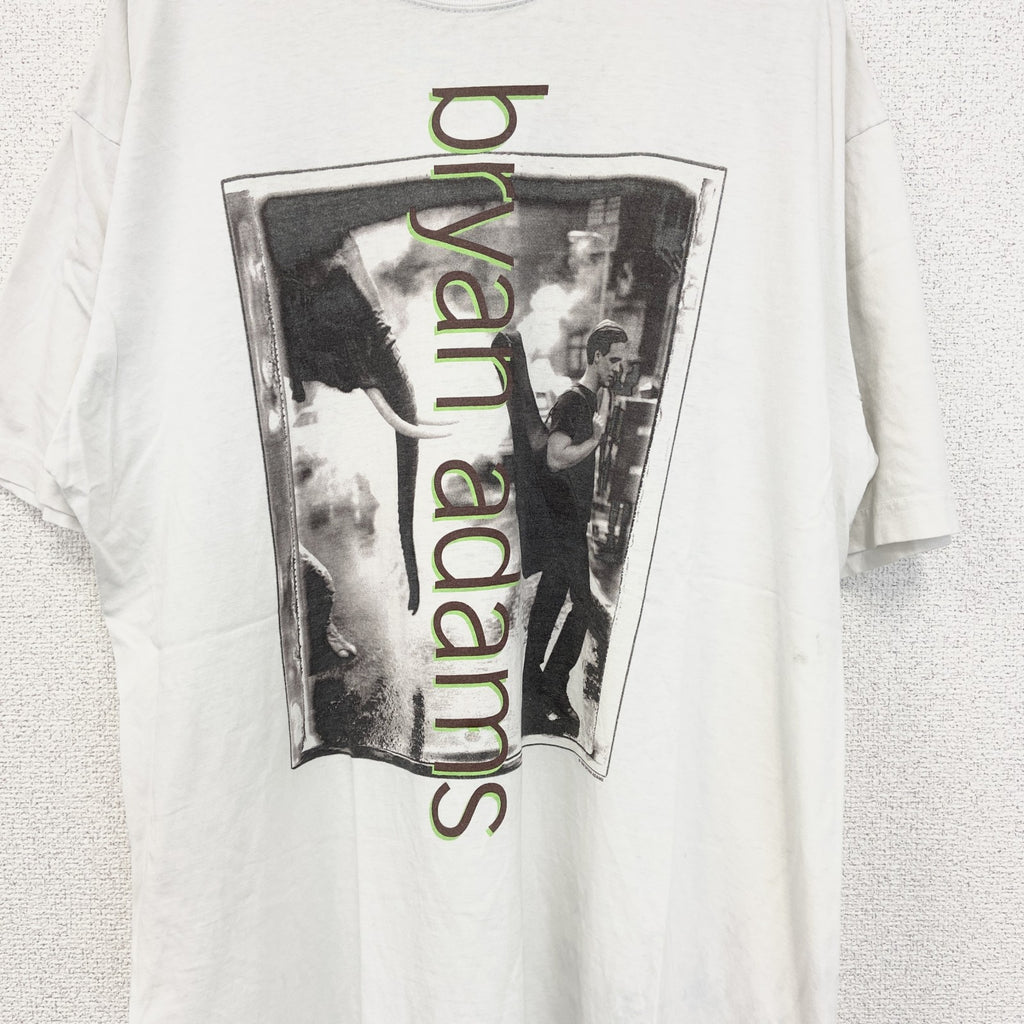 古着 used　BG　半袖ライブTシャツ　ブライアン アダムス　on a day like today　90s　白　XLサイズ