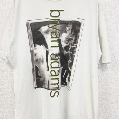 古着 used　BG　半袖ライブTシャツ　ブライアン アダムス　on a day like today　90s　白　XLサイズ