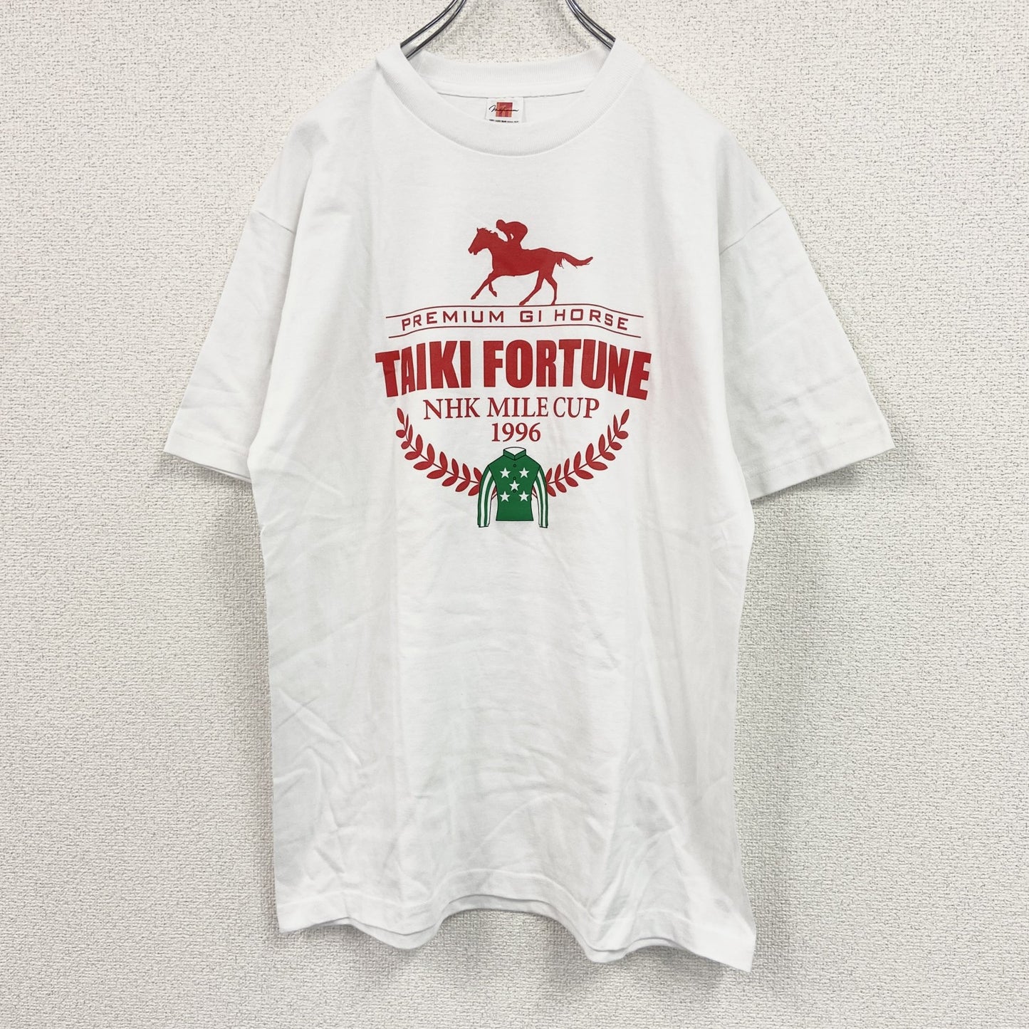 MAFIMUM　半袖プリントTシャツ　競馬　プレミアムGIホース　白　ホワイト　Lサイズ