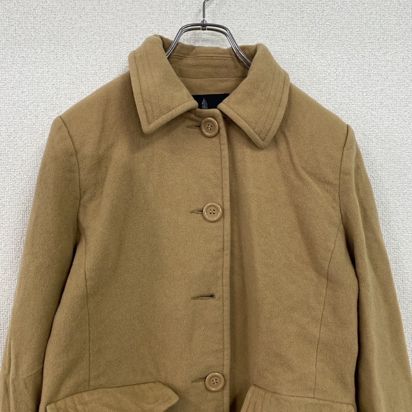 LONDON FOG　ロンドンフォグ　ウールコート　キャメル　SMサイズ
