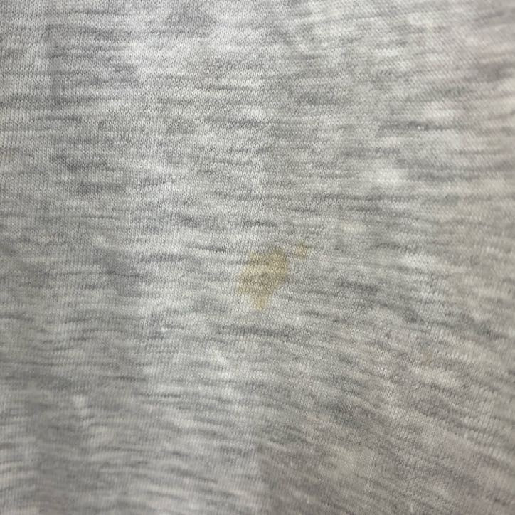 古着 used　半袖バックプリントTシャツ　地図　シングルステッチ　90s　ビンテージ　レトロ　ライトグレー　XLサイズ
