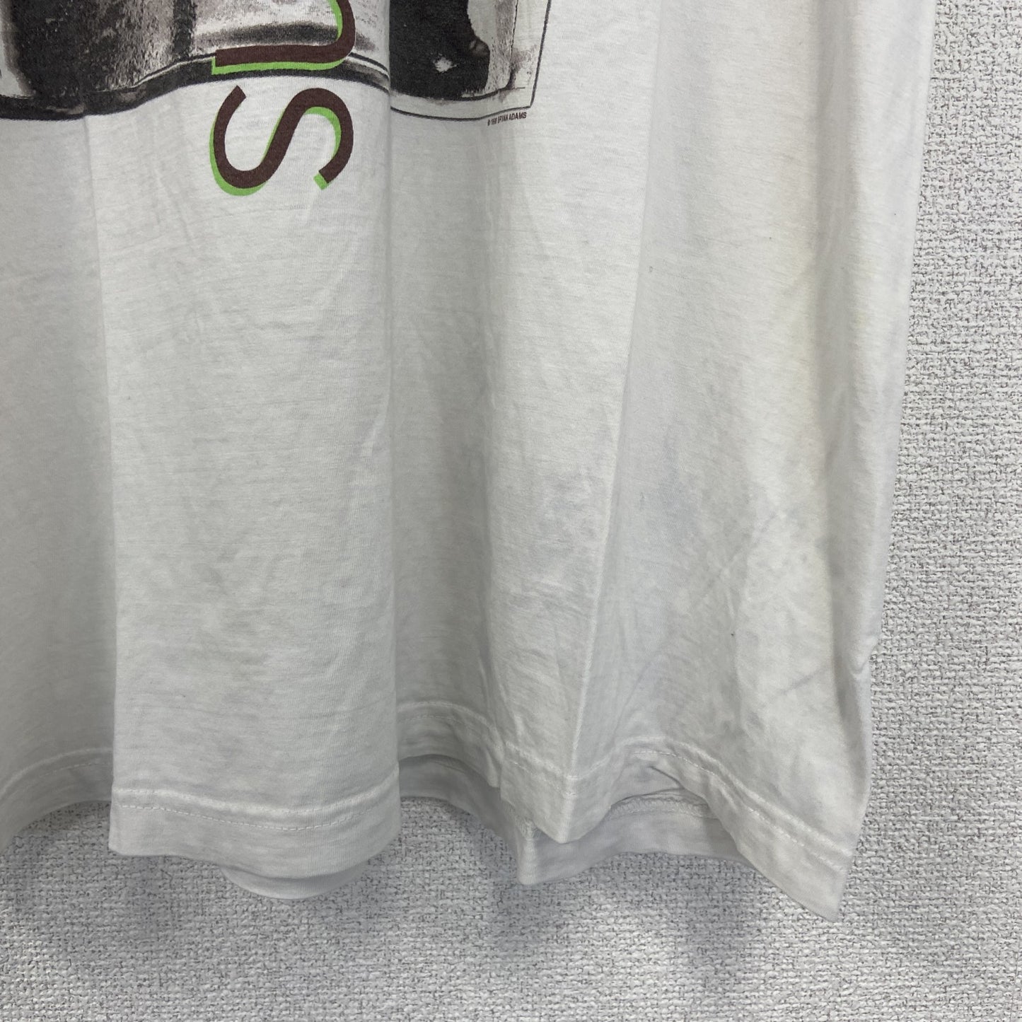 古着 used　BG　半袖ライブTシャツ　ブライアン アダムス　on a day like today　90s　白　XLサイズ