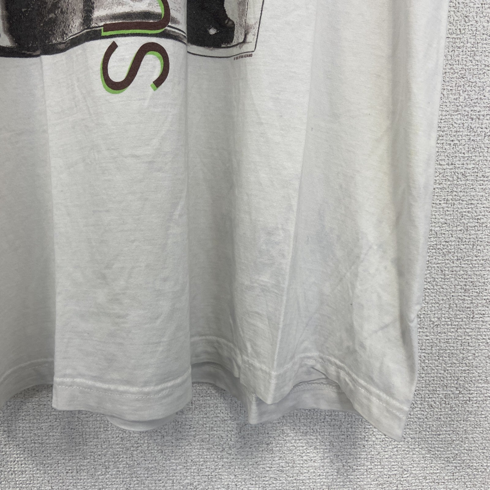 古着 used　BG　半袖ライブTシャツ　ブライアン アダムス　on a day like today　90s　白　XLサイズ
