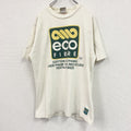 ECO FIBRE　半袖プリントTシャツ　ベージュ　Lサイズ