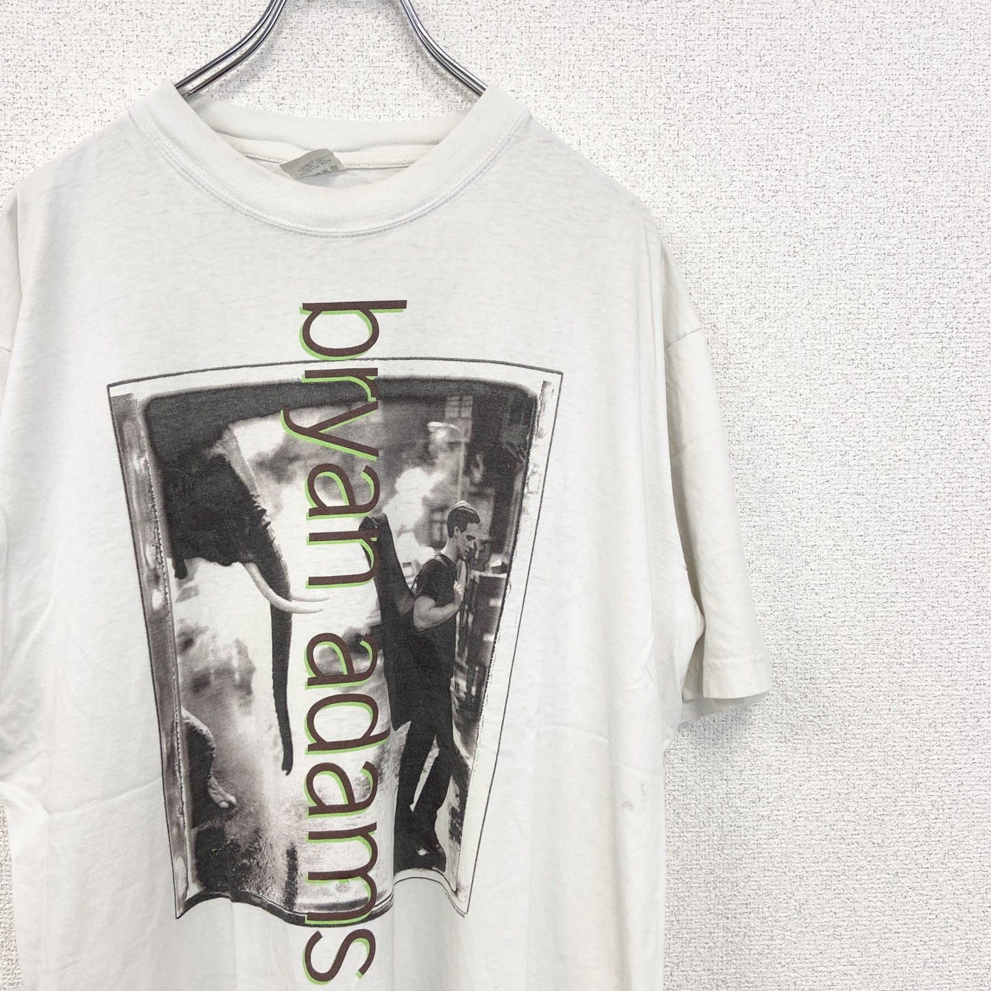 古着 used　BG　半袖ライブTシャツ　ブライアン アダムス　on a day like today　90s　白　XLサイズ